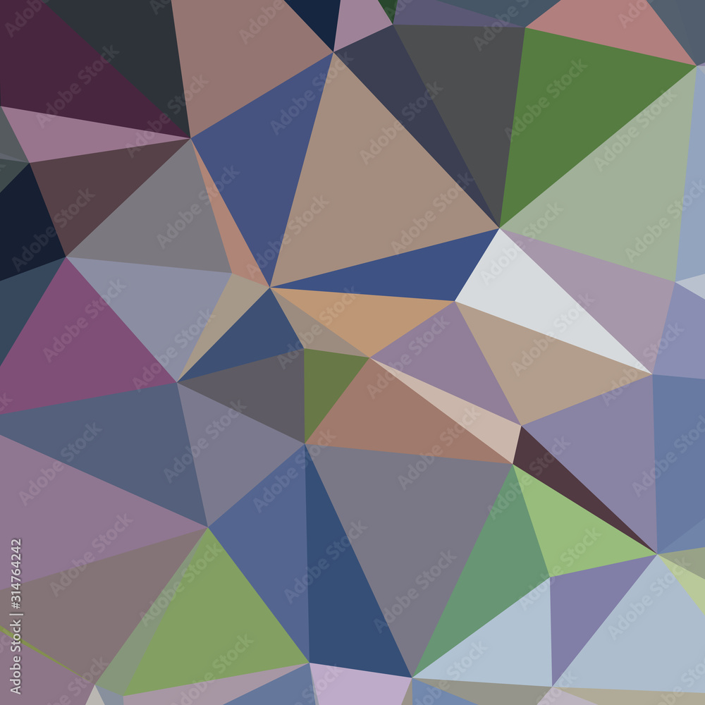 Fototapeta premium Abstract Low Polygon gradient Generative Art background illustration
