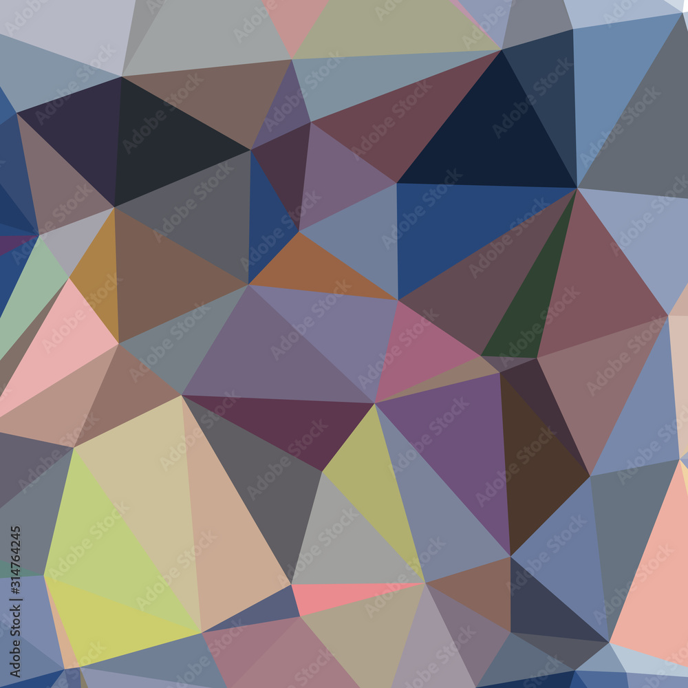 Fototapeta premium Abstract Low Polygon gradient Generative Art background illustration