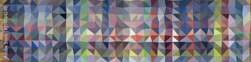 Abstract Low Polygon gradient Generative Art background illustration