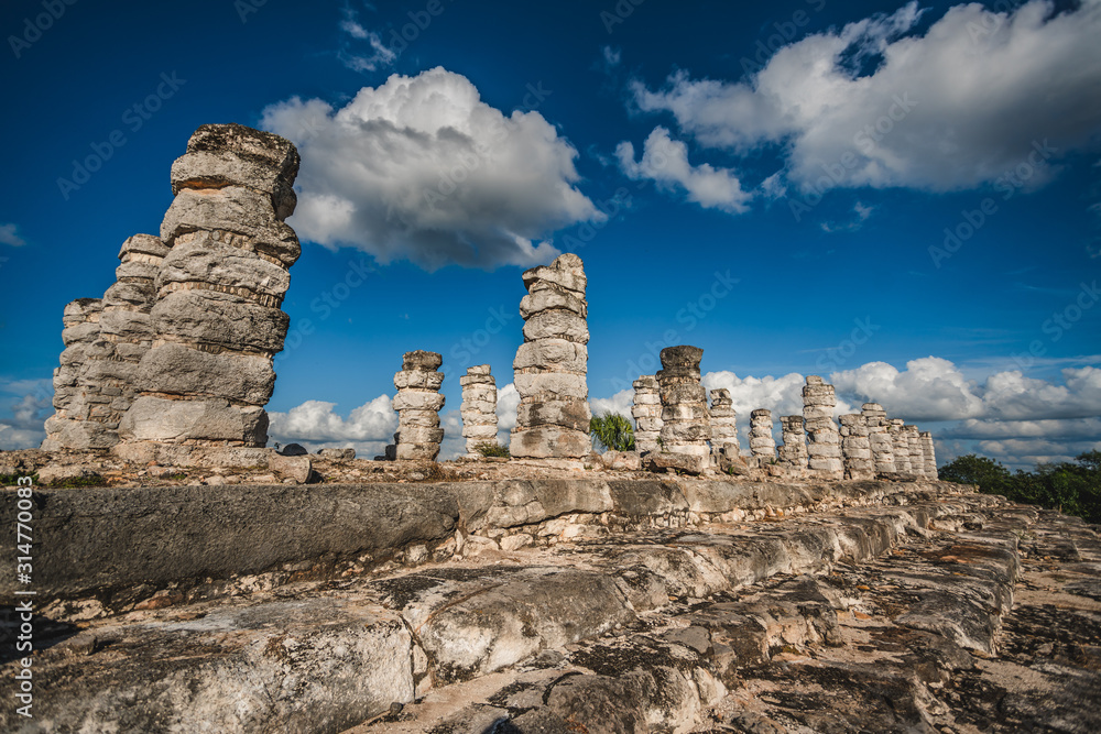 Colmn Ruins and sky