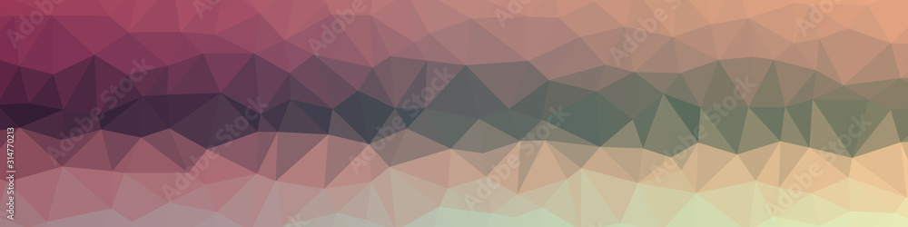 Fototapeta premium Abstract Low Polygon gradient Generative Art background illustration