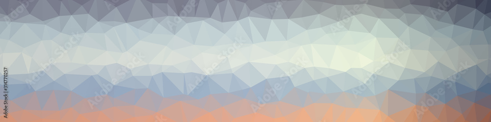 Fototapeta premium Abstract Low Polygon gradient Generative Art background illustration