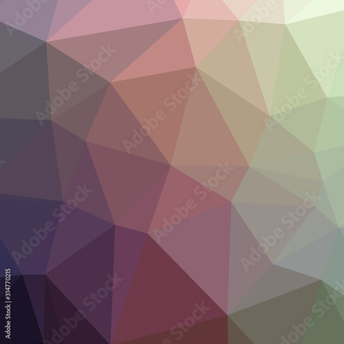 Abstract Low Polygon gradient Generative Art background illustration