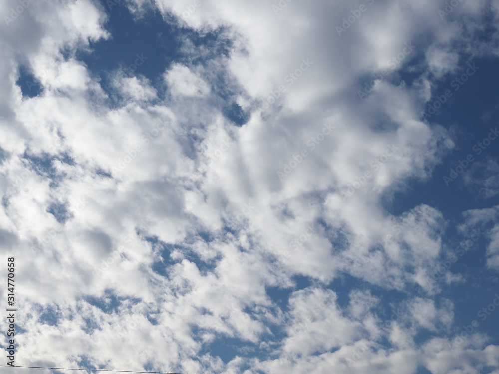 Obraz premium blue sky with clouds background