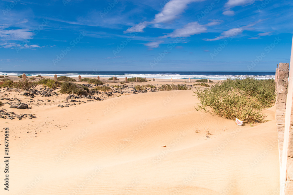 Cemetery of Cofete. A abandoned cemetery in the south of Fuerteventura