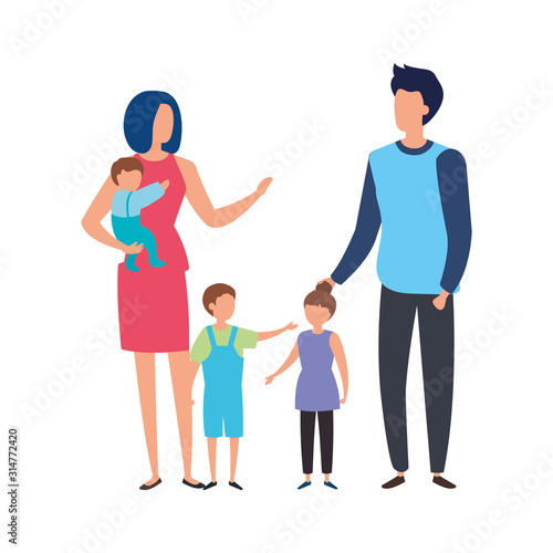 parents with sons avatar characters