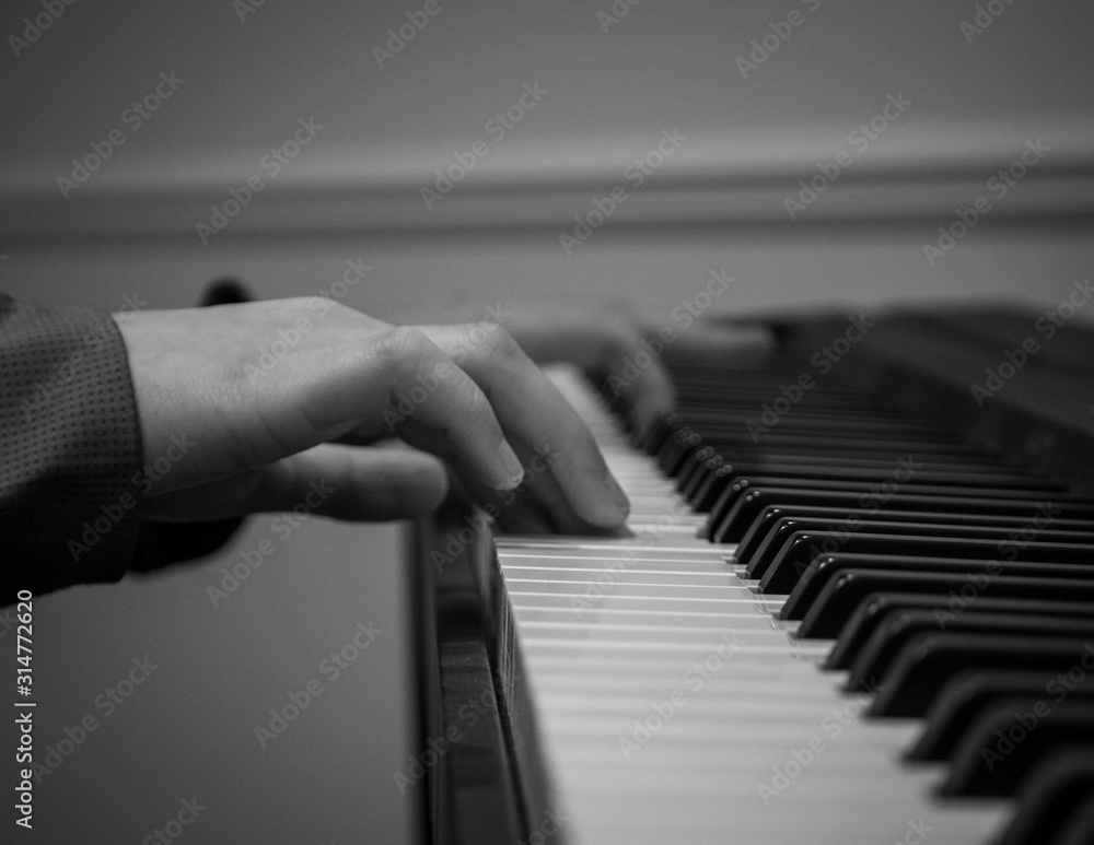 Fototapeta premium Playing the piano