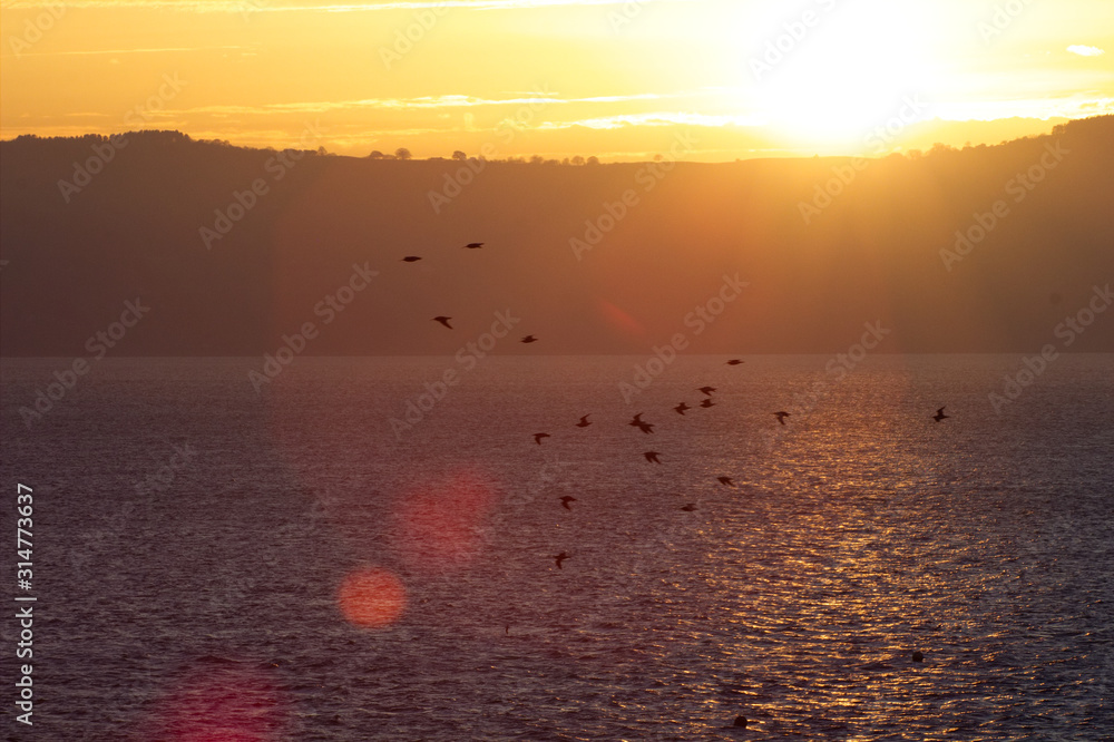 sunset at sea sunset at sea