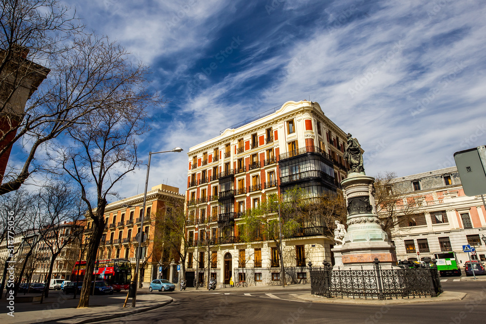 Urban landscape in Madrid.