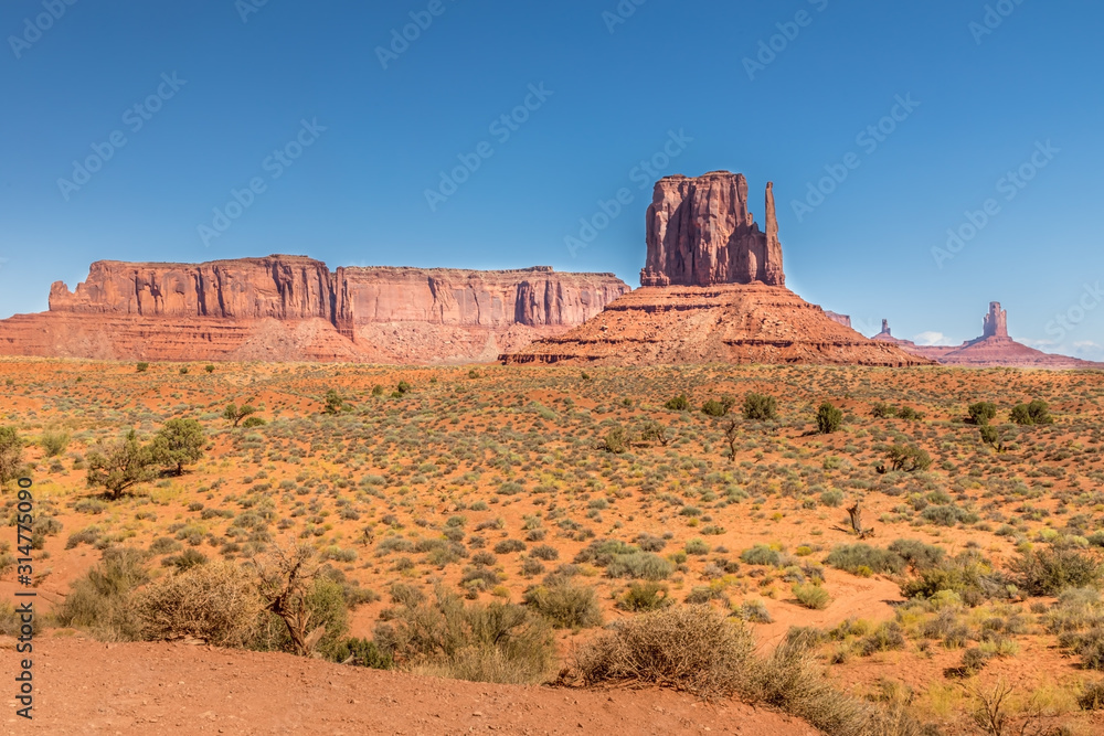 The monuments of the Monument Valley