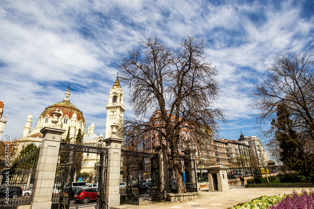 Naklejka premium Urban landscape in Madrid.
