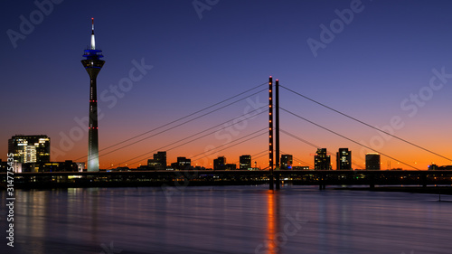 Sunset in Dusseldorf, Germany