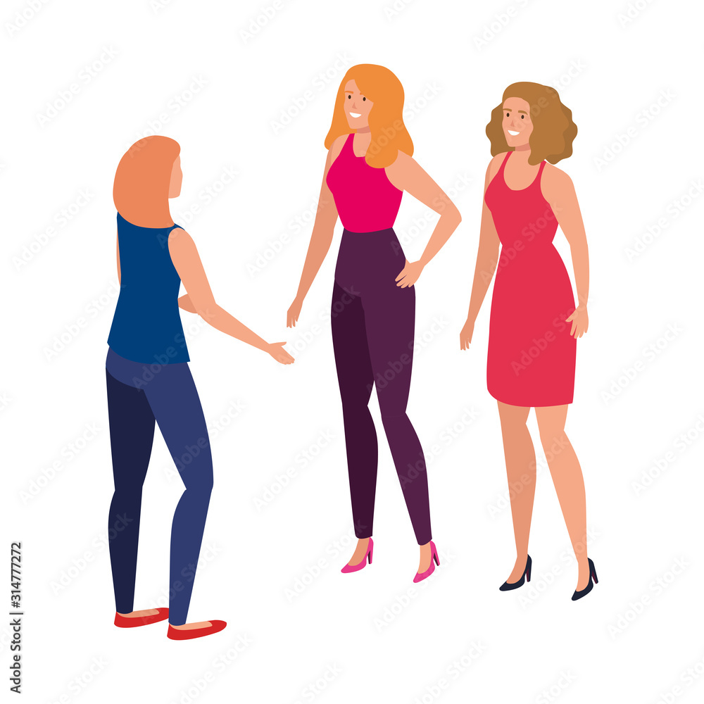 beautiful women avatar characters icons beautiful women avatar characters icons