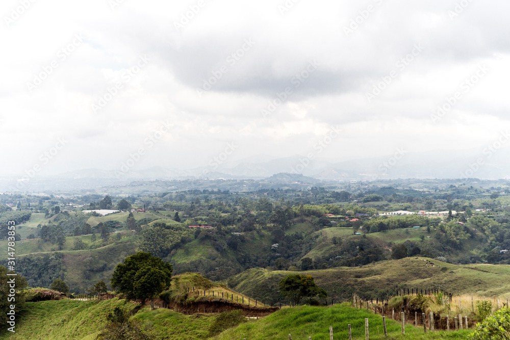 Obraz premium Beautiful Sights of Lookout of Filandia in Quindio, Colombia.