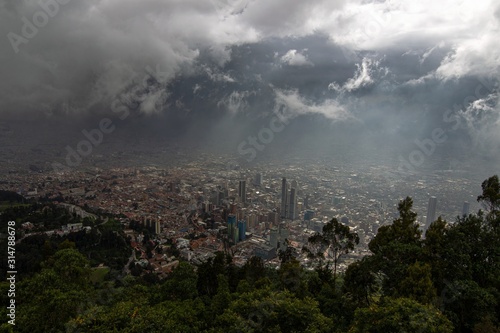 Bogota mountain view
