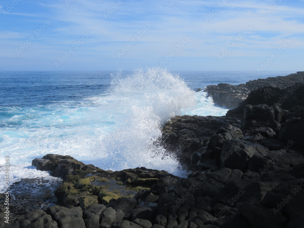 sea, ocean, coast, water, waves, rocks, beach, wave, landscape, rock, sky, shore, coastline, surf, nature, blue, rocky, stone, storm, travel, seascape, crashing, island, bay, splash