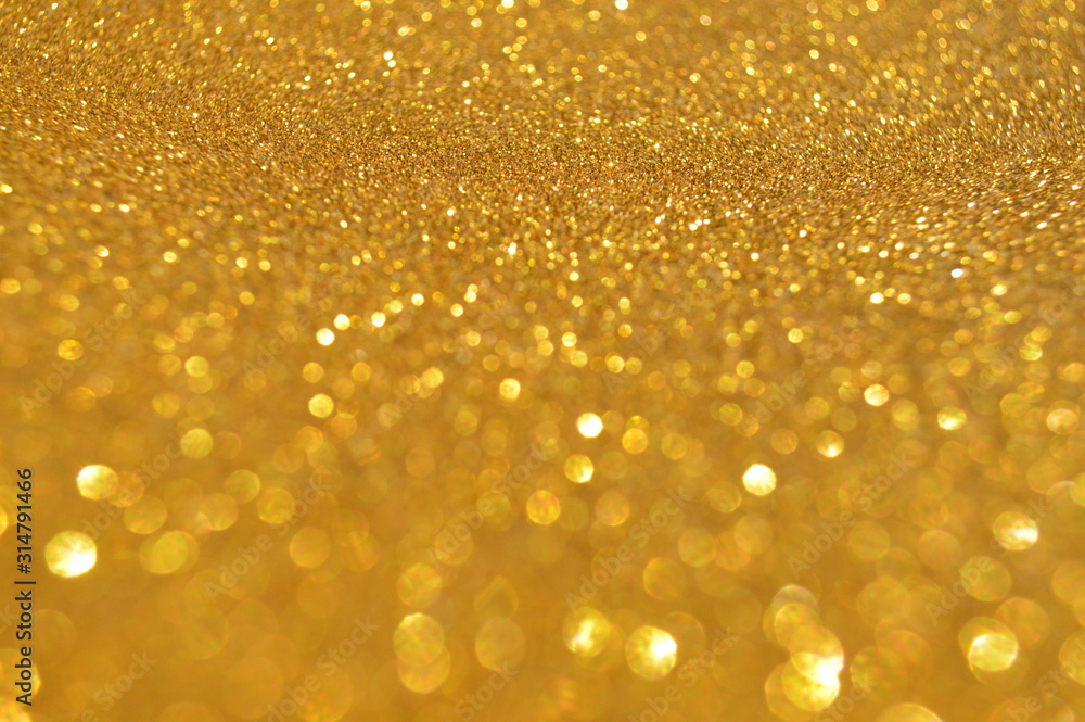 The bokeh of the glittering sheet surface has reflected light. The bokeh of the glittering sheet surface has reflected light.