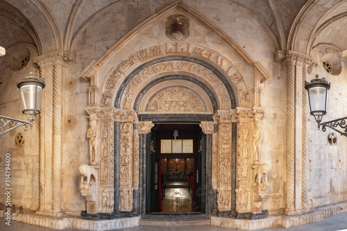 Radovan's portal of the St Lawrence cathedral in Trogir, Croatia.  © Mazur Travel