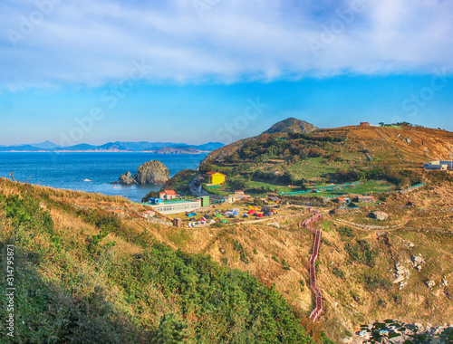 Landscape of Maemuldo Island, Tongyeong, Gyeongnam, south Korea, Asia