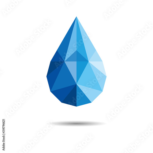 Polygonal Drop Of Water