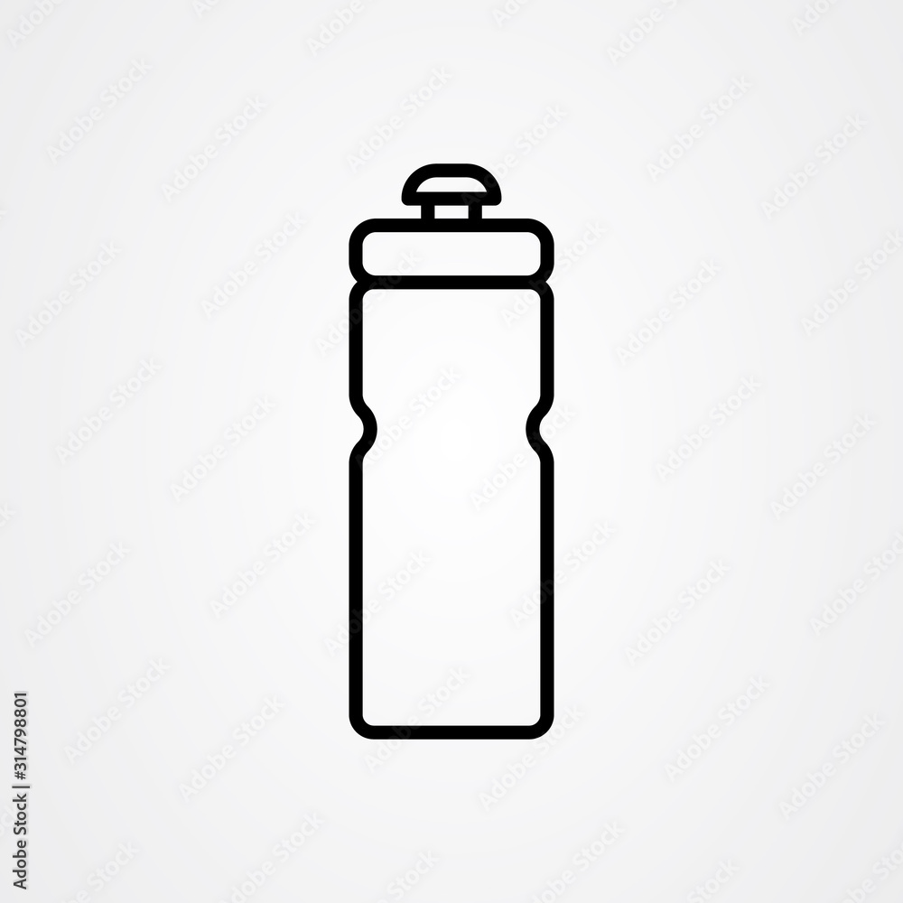 Sport bottle icon flat vector design Sport bottle icon flat vector design