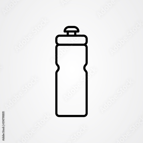Sport bottle icon flat vector design