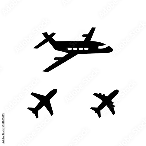 airplane vector icon illustration sign