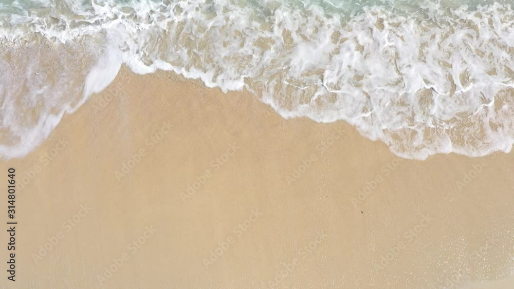 Plage de Grand Sable vu par Drone, Belle Ile en Mer, France