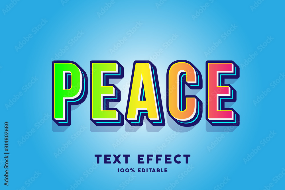 Obraz premium peace africa text effect