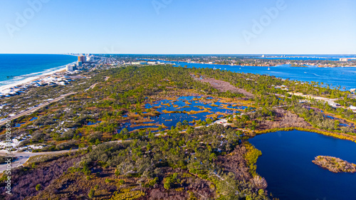 Canvas Print St.Andrews Park View, Panama City, Florida USA