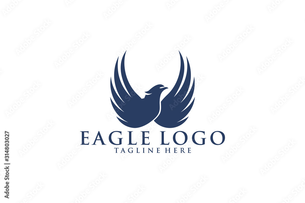 Naklejka premium eagle logo icon vector isolated
