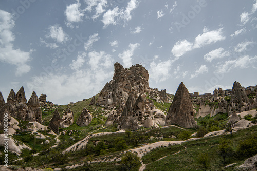 Uchisar castle in Goreme, Cappadocia, Turkey.