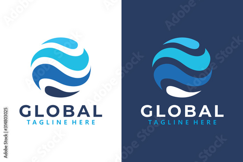 global logo icon vector isolated
