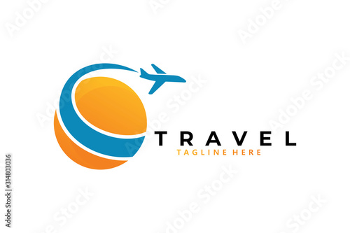 travel logo icon vector isolated