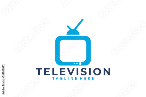 TV logo icon vector isolated