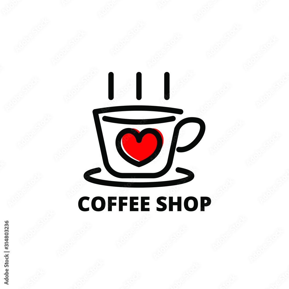 coffee shop cafe beans hot drink design template-vector illustration coffee shop cafe beans hot drink design template-vector illustration