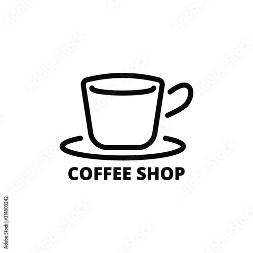 coffee shop cafe beans hot drink design template-vector illustration