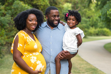 Portrait of an African American woman and her family.