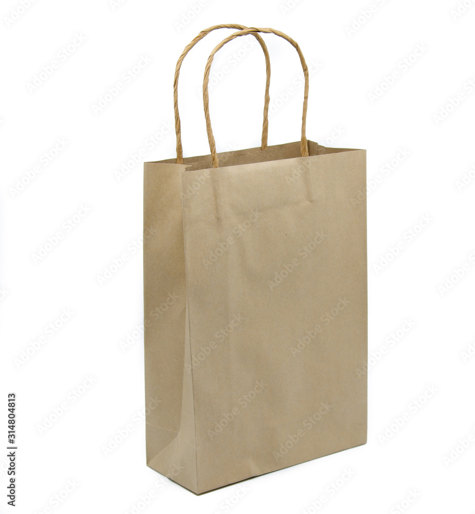 paper bag isolated on white paper bag isolated on white