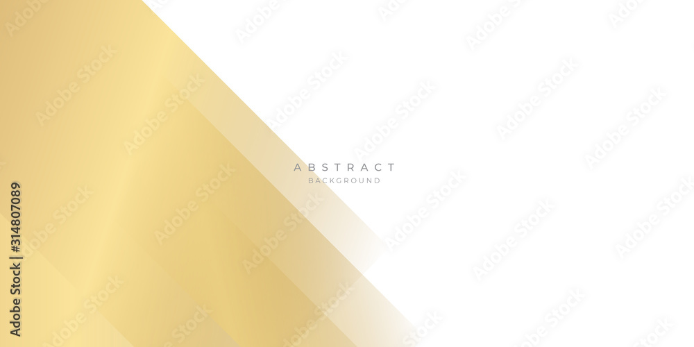 Simple Gold White Abstract Background for Business Presentation Design.