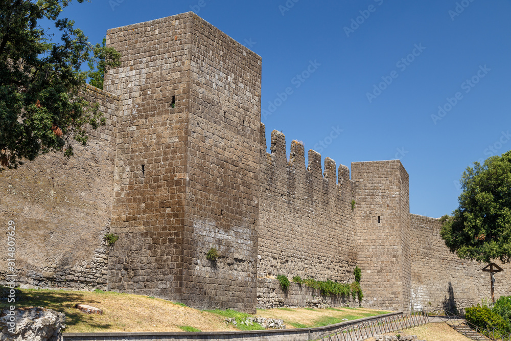 Medieval fortifications of Viterbo town, Italy