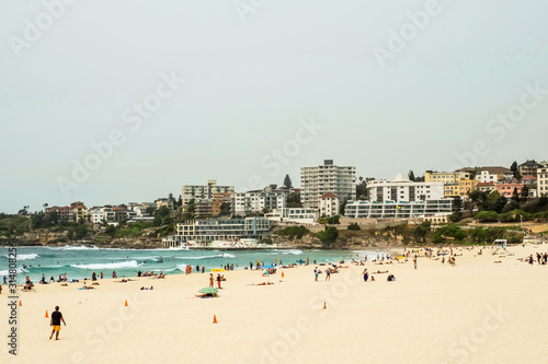 Tourists at the Bondi Beach in Sydney, Australia © Phitchaya