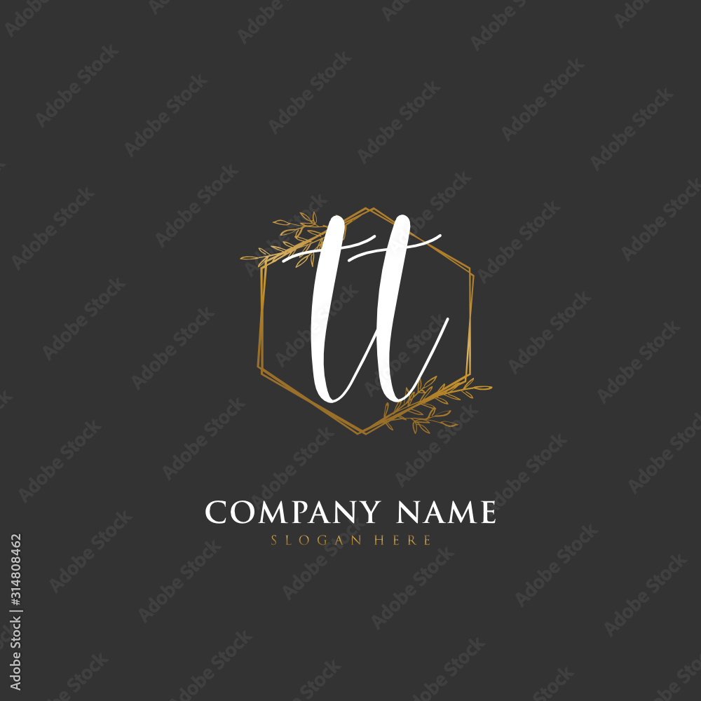 Handwritten initial letter T TT for identity and logo. Vector logo template with handwriting and signature style. Handwritten initial letter T TT for identity and logo. Vector logo template with handwriting and signature style.