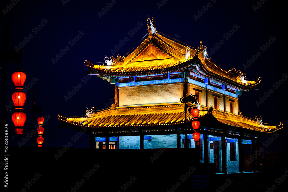 Ancient Chinese building in Xi'an Ancient Chinese building in Xi'an