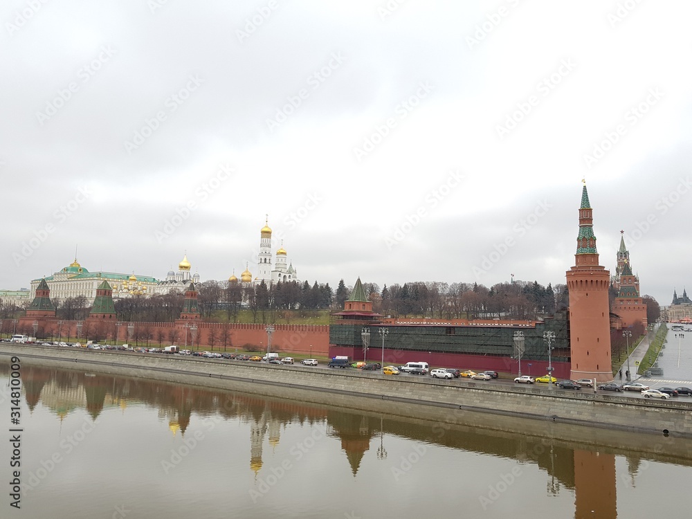 Towers and walls of the Moscow Kremlin Towers and walls of the Moscow Kremlin