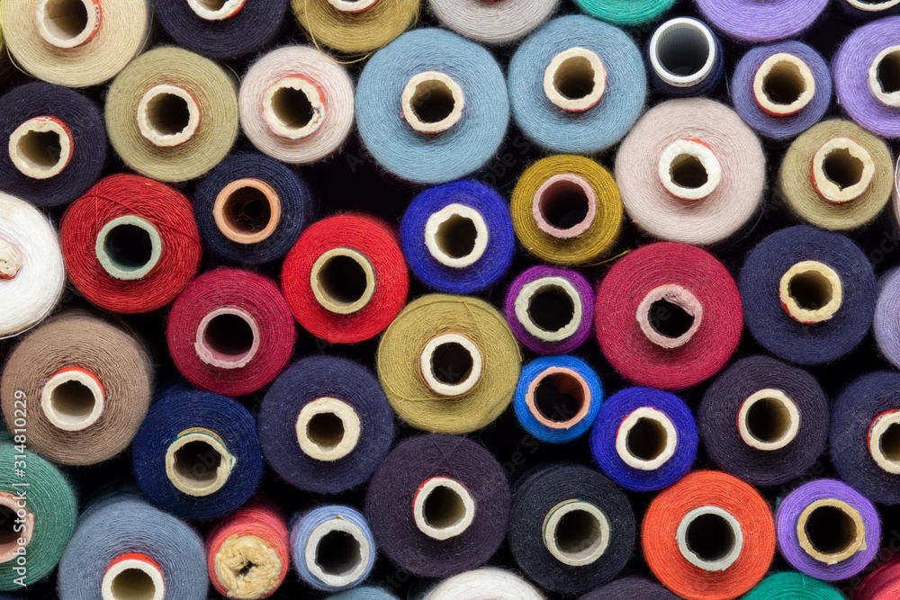 Sewing thread in a box Sewing thread in a box