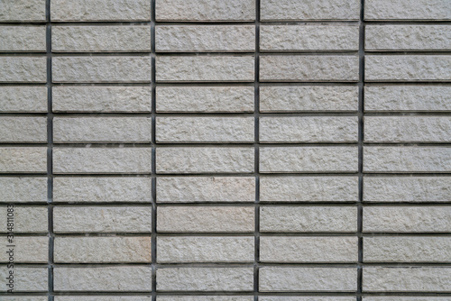 Cement brick wall row pattern background and texture