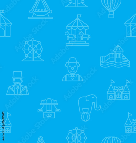 amusement park pattern