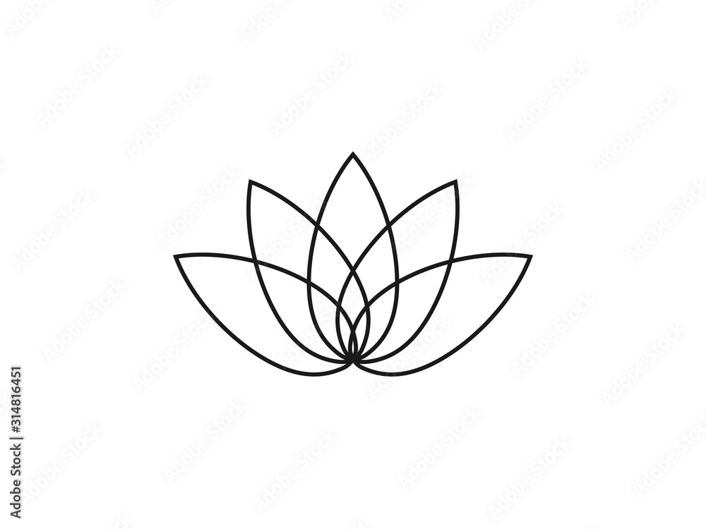 Flower, lotus icon. Vector illustration, flat design. Flower, lotus icon. Vector illustration, flat design.