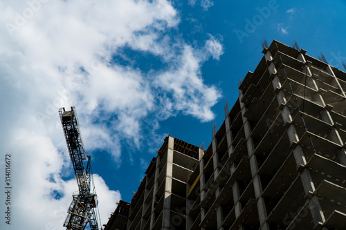 Photo of a multi-storey building under construction